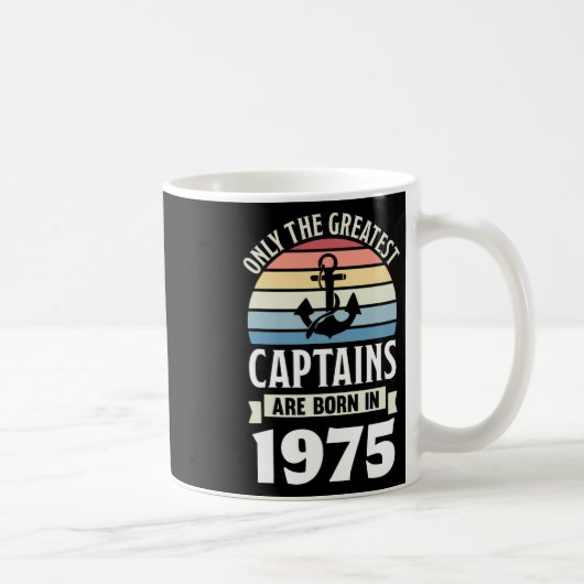 Greatest Captains Born In 1975 50th Birthday Boati コーヒーマグカップ (右)