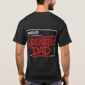 Greatest Dad Graffiti メンズTシャツ - ボールドストリート Tシャツ (裏面)