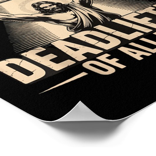 Greatest Deadlifter Of All Time Jesus  ポスター (角)