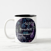 greatest engineer mug ツートーンマグカップ (左)