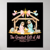 Greatest Gift Of All Matthew 1_21 Coquette Christm ポスター (正面)