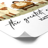Greatest Gift Of All Nativity Scene Christian Chri ポスター (角)