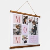 Greatest Mom | カラーブロックフォトコラージュ 吊り下げ型タペストリー (傾斜あり)