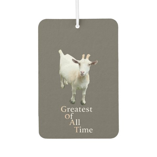 Greatest of all time Goat カーエアーフレッシュナー (正面)