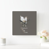 Greatest of all time Goat スクエア壁時計 (ホーム)