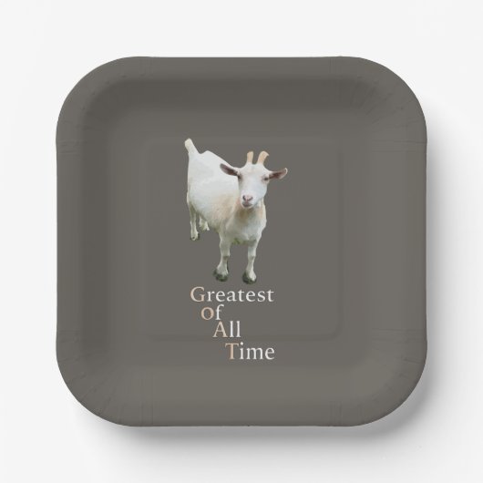 Greatest of all time Goat ペーパープレート (正面)