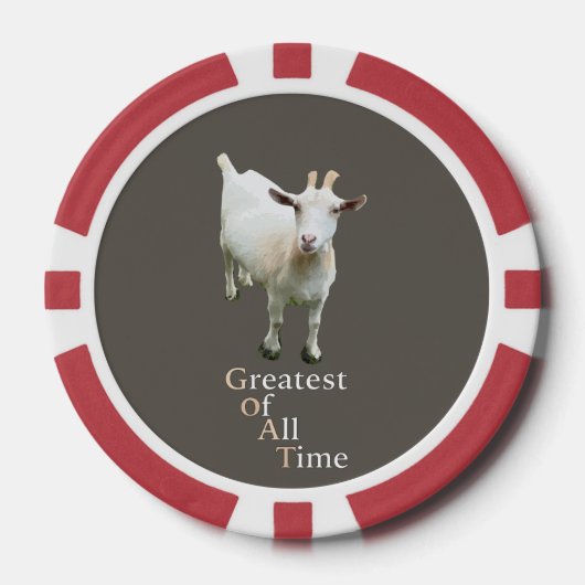 Greatest of all time Goat ポーカーチップ (正面)