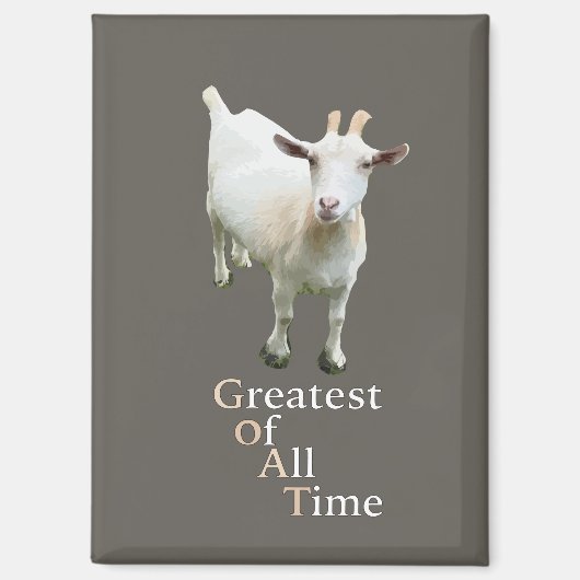 Greatest of all time Goat マグネット (正面)