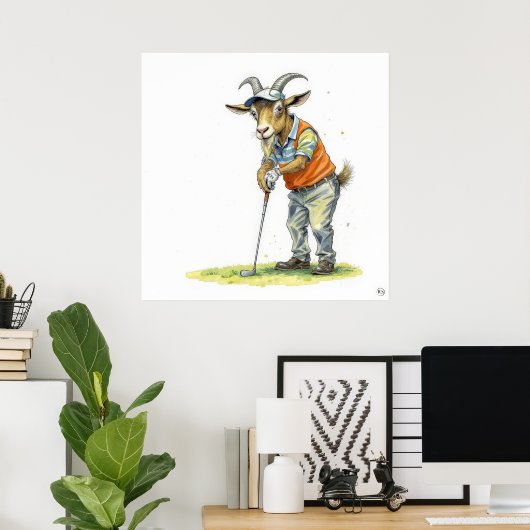 Greatest Of All Time - Golf Art Print ポスター (ホームオフィス)