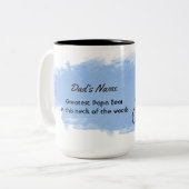 Greatest Papa Bear in this neck of woods ツートーンマグカップ (正面左)