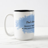 Greatest Papa Bear in this neck of woods ツートーンマグカップ (左)