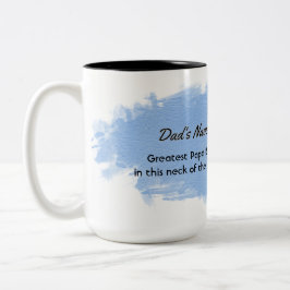 Greatest Papa Bear in this neck of woods ツートーンマグカップ