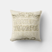 GREATFUL, THANKFUL, BLESSED  クッション (正面)