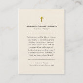 Greatmartyr Theodore Stratelates Prayer Card       プレイスカード (裏面)