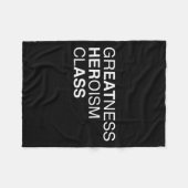 Greatness Heroism Cl Eat Her As$ Funny Pun Sarcasm フリースブランケット (正面(横))