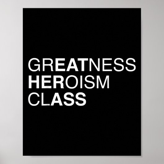 Greatness Heroism Cl Eat Her As$ Funny Pun Sarcasm ポスター (正面)