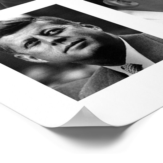 GREATNESS POSTER Lincoln, FDR, JFK, Obama ポスター (角)