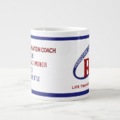 GREATNESS RJLロゴに変換 ジャンボコーヒーマグカップ (正面)