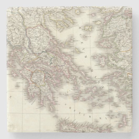 Greceのancienne -古代ギリシア ストーンコースター (正面)