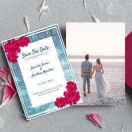 Grecian Eleganceカスタム写真Save The Date 招待状