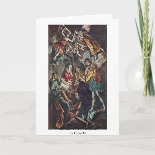 Greco El著羊飼いの崇敬 カード (正面)