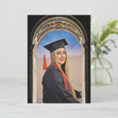 Greco-Roman Arch design Photo Grad Announcement 案内状 (スタンド正面)