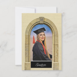 greco-Roman Arch Grad Party Invitation Enclosure