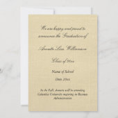 Greco-Roman Arch photo design Grad Announcement 案内状 (裏面)