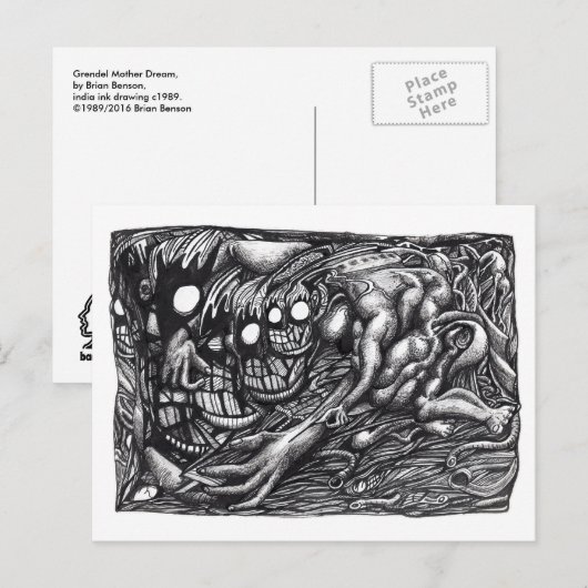 Gredel Mother Dream、Brian Benson著 ポストカード (正面/裏面)