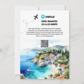 Greeceは日付の写真の宛先のゲートウェイを保存 セーブザデート (裏面)