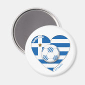 Greece " ΕΛΛΆΔΑ" Soccer Team. Fútbol Grecia 2014 マグネット (正面/裏面)