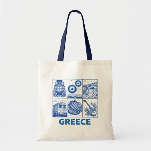 Greece トートバッグ (正面)