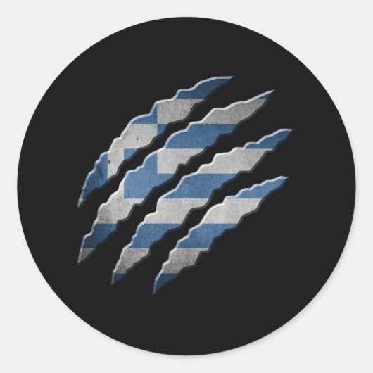 Greece ラウンドシール (正面)