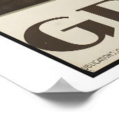 Greece Athens Parthenon Vintage Travel Poster ポスター (角)