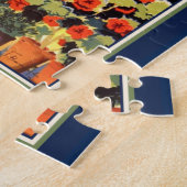 Greece Athens Travel Poster ジグソーパズル (側面)