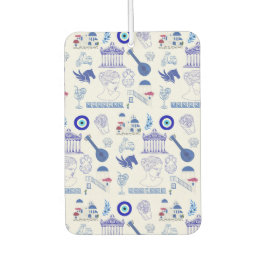 Greece Blue and White カーエアーフレッシュナー