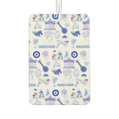 Greece Blue and White カーエアーフレッシュナー (裏面)