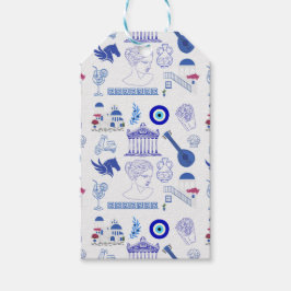 Greece Blue and White ギフトタグ
