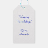 Greece Blue and White ギフトタグ (裏面)