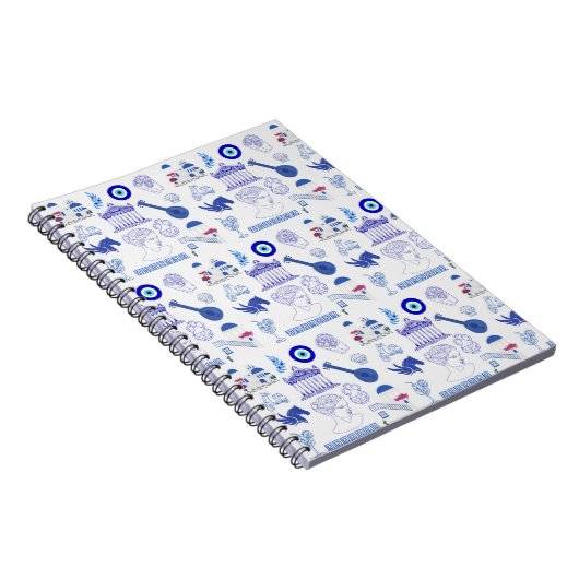 Greece Blue and White ノートブック (右側)