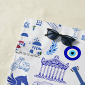 Greece Blue and White ビーチタオル (インサイチュ)