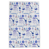 Greece Blue and White ミディアムペーパーバッグ (裏面)