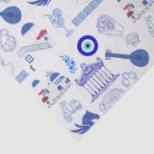 Greece Blue and White 薄葉紙 (詳細)