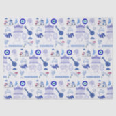 Greece Blue and White 薄葉紙 (正面)