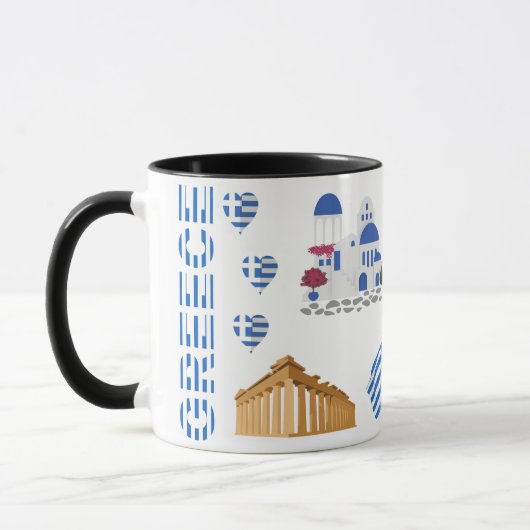 Greece Coffee Cup, Perfect Gift for Travel mug マグカップ (左)