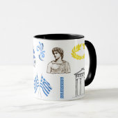 Greece Coffee Cup, Perfect Gift for Travel mug マグカップ (正面右)