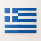 Greece Flag ジグソーパズル (横)