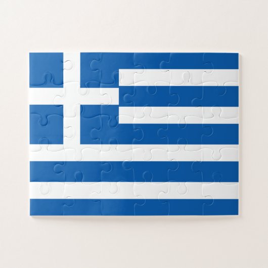 Greece Flag ジグソーパズル (横)