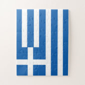 Greece Flag ジグソーパズル (縦)