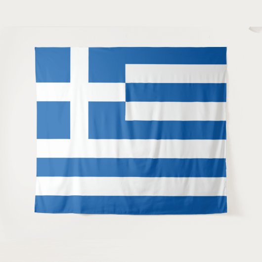 Greece flag  タペストリー (正面(横))